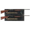 Image 1 : Collector's Lot of Two Limited Edition Browning Model 12 20 Gauge Slide Action Shotguns with Boxes