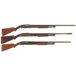 Collector's Lot of Three Winchester Model 12 Slide Action Shotguns