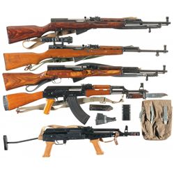 Four Semi-Automatic Rifles and One Toy Gun