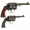 Image 2 : Two Colt Double Action Revolvers with Holsters