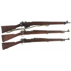 Collector's Lot of Three U.S. Bolt Action Rifles