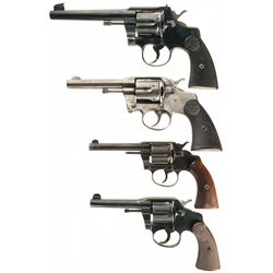 Four Colt Double Action Revolvers