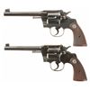 Image 1 : Collector's Lot of Two Colt Officer's Model Target Double Action Revolvers