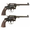 Image 2 : Collector's Lot of Two Colt Officer's Model Target Double Action Revolvers