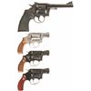 Image 2 : Four Double Action Revolvers A) Colt Model 1917 Revolver with Holster