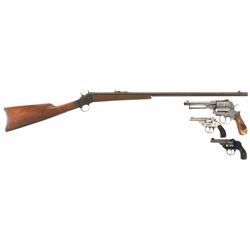 Three Revolvers and One Rifle