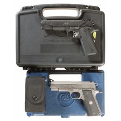 Two Cased Semi-Automatic Pistols