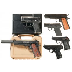 Six Semi-Automatic Pistols