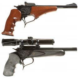 Two Thompson/Center Contender Single Shot Pistols