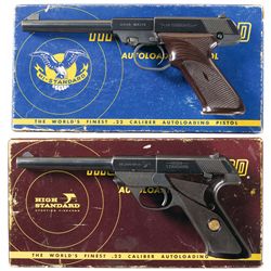 Collector's Lot of Two Boxed High Standard Semi-Automatic Pistols