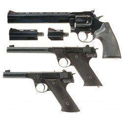 Two Semi-Automatic Pistols and One Double Action Revolver