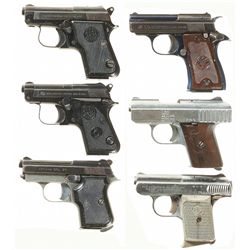 Six Semi-Automatic Pocket Pistols