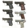 Image 1 : Six Semi-Automatic Pocket Pistols