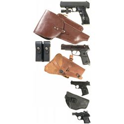 Three Semi-Automatic Pistols and One Signal Gun