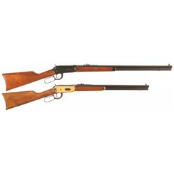 Two Winchester Lever Action Commemorative Long Guns