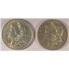 Image 1 : ( 2 )  VERY NICE CIRCULATED MORGAN SILVER DOLLARS: 1883-O AND 1889-P