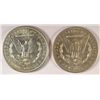 Image 2 : ( 2 )  VERY NICE CIRCULATED MORGAN SILVER DOLLARS: 1883-O AND 1889-P