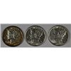 Image 1 : 1942-S , 1943, 1944 UNC MERCURY DIMES