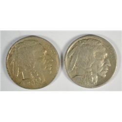 1925-D VF & 1925-S FINE BUFFALO NICKELS