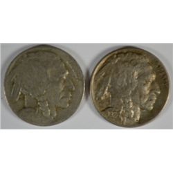 1926-D XF & 1926-S GOOD BUFFALO NICKELS