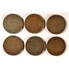 Image 1 : 6 DIFFERENT TWO CENT PIECE (64,65,66,67,68,71) AG-GOOD