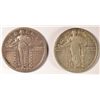 Image 1 : 1917 T2 FINE & 1917-D T2 VF+ STANDING LIBERTY QUARTER