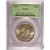 Image 1 : 1941 WALKING LIBERTY HALF DOLLAR, PCGS MS-65 GREEN LABEL