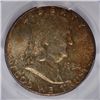 Image 2 : 1954 FRANKLIN HALF DOLLAR, PCGS MS-65 FBL  NICELY TONED