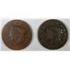Image 3 : 1837  VG-1835  poor large penny    est $25-$27