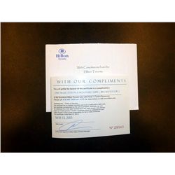 Hilton Toronto Gift Certificate