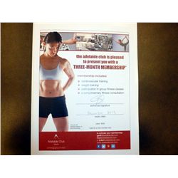 The Adelaide Club 3 Month Membership