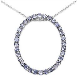 TANZANITE STERLING PENDANT