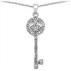 Image 1 : WHITE DIAMOND STERLING PENDANT