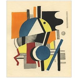 Fernand Leger 1929 pochoir, edition of 1000