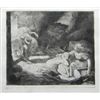 Image 1 : Alphonse Legros original etching "L'incendie"