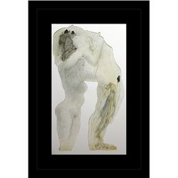 Rodin Erotic Sketch Lithograph