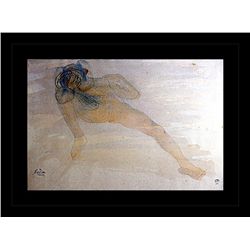 Rodin Erotic Sketch Lithograph