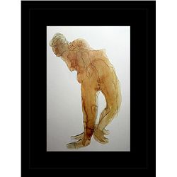 Rodin Erotic Sketch Lithograph