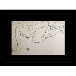 Rodin Erotic Sketch Lithograph