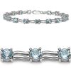 Image 1 : Blue Topaz & Sterling Silver Bracelet.