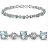 Image 1 : Blue Topaz & Sterling Silver Bracelet.