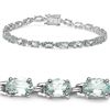 Image 1 : Aquamarine & Sterling Silver Bracelet.