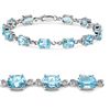 Image 1 : Blue Topaz & Sterling Silver Bracelet.