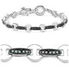 Image 1 : Blue Diamond & Sterling Silver Bracelet.