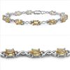 Image 1 : Citrine & Sterling Silver Bracelet.