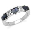 Image 1 : 1.95 CARAT BLUE SAPPHIRE .925 STERLING SILVER RING