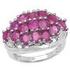 Image 1 : 3.75CARAT GENUINE RUBY .925 STERLING SILVER RING