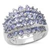 Image 1 : 2.45 CARAT GENUINE TANZANITE .925 STERLING SILVER RING