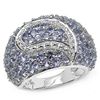 Image 1 : 4.24 CARAT GENUINE TANZANITE .925 STERLING SILVER RING