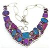 Image 1 : Amethyst & Titanium Drusy Necklace